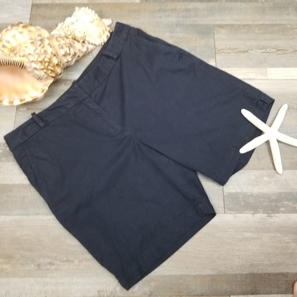 Talbots Pants - TALBOTS Stretch flat front Navy Blue Shorts Sz 4